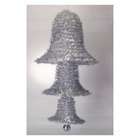   50 Huge Silver Folding Tinsel Bells Commercial Christmas Decoration