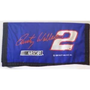  NASCAR # 2 Rusty Wallace Nylon Checkbook Cover *SALE 