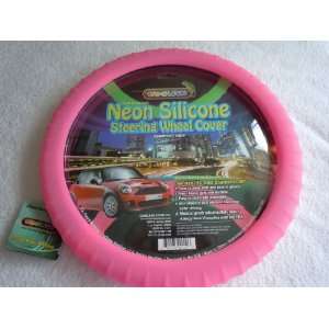 Cameleon Pink Neon Silicone Comfort Grip Steering Wheel 