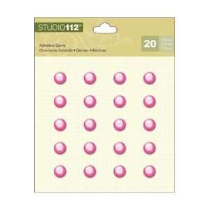  K&Company Studio 112 Adhesive Gems Pink Circle 20/Pkg; 12 