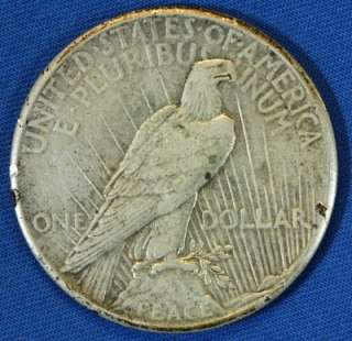   Peace One Dollar $1 Silver Coin   Philadelphia   Key Date  