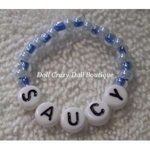  New Blue Doll Name Bracelet for Saucy Walker Toys & Games