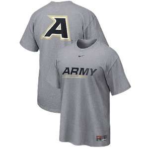  Nike Army Black Knights Grey On Field Practice T Shirt 