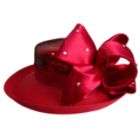 Famous Maker Kettle Hat with Embellished Bow Red