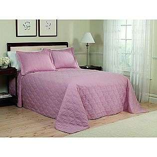 Rose Trellis Solid Bedspread Mini Sets  Cannon Bed & Bath Bedding 