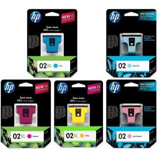 PACK HP GENUINE 02XL Vivera Color Ink (RETAIL BOX) 02 XL Photosmart 
