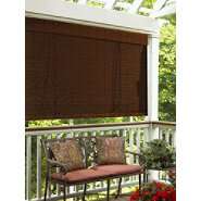   Imperial Matchstick Bamboo Roll Up w/6 Valance   Cocoa 
