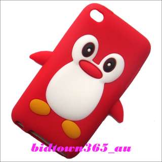   Cute Penguin Soft Gel Silicone Back Case Cover for Ipod touch 4 4G 4th