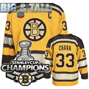 EDGE Boston Bruins Authentic NHL Jerseys #33 Zdeno Chara YELLOW Hockey 