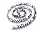 Mens Silver Stainless Steel Necklace Chain  