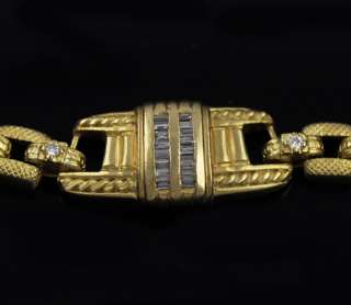 New Couture Judith Ripka 18k Gold Diamond Necklace  