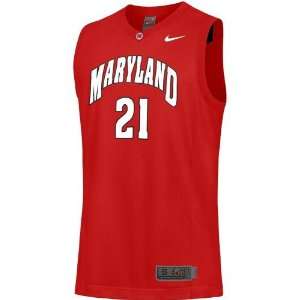  Nike Maryland Terrapins #21 Youth Red Replica Basketball Jersey 
