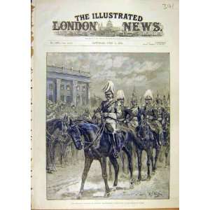  Military Ceremony Potsdam Gardes De Corps Emperor 1890 