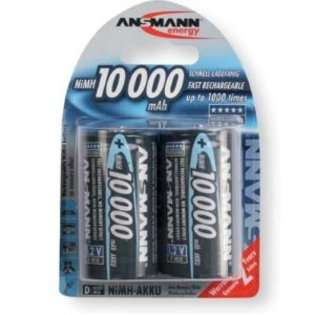 Ansmann D Rechargeable Batteries 10000mah Nimh 1.2v 2pk 