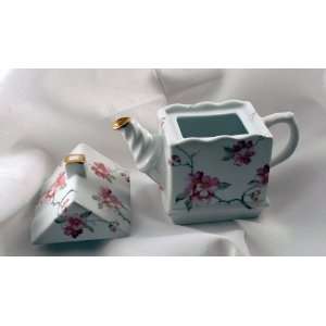  Floral Teapot Beautiful Print Removeable Top Everything 