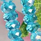 10x7mm CRYSTAL GLASS FACETED ABACUS LOOSE BEADS NEW  