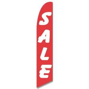 12ft x 2.5ft Sale Feather Banner Flag Set   INCLUDES 15FT POLE KIT w 