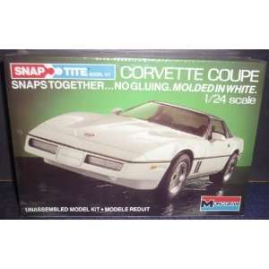  #1410 Monogram SnapTite Corvette Coupe 1/24 Scale Plastic 