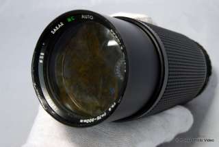 Nikon zoom Sakar 75 300mm f5.6 lens Ai S manual focus  