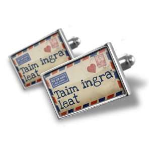   Love You Irish Love Letter from Ireland   Hand Made Cuff Links A MAN