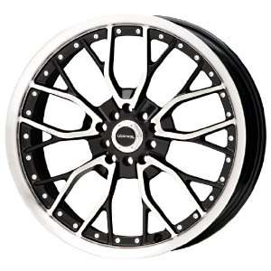  Liquid Metal Wire Series Black Wheel with Machined Face 