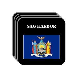  US State Flag   SAG HARBOR, New York (NY) Set of 4 Mini 