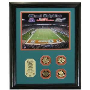  Miami Dolphins Framed 2 Time Super Bowl Champions 
