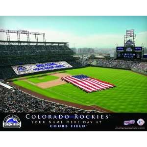    Personalized Colorado Rockies Stadium Print