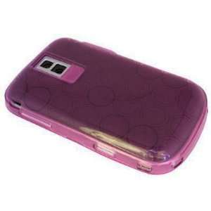 For BlackBerry Bold 9000 Purple Transparent Rubberized Case Cover High 