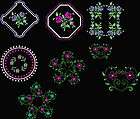 HEIRLOOM FLORAL MACHINE EMBROIDERY DESIGNS QUILT PES CD