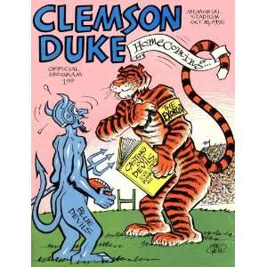  1976 Clemson Tigers vs. Duke Blue Devils 22 x 30 Canvas 