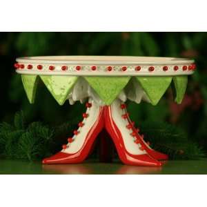   High Heel Shoe Christmas Cake Plate 