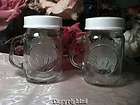 Anchor Hocking Golden Harvest Salt & Pepper Jars Shakers (Mason 