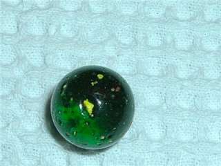 Mica or Composite Blue Green Flecked Glass Marbles  