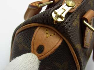 Louis Vuitton Authentic Monogram MINI Speedy POUCH Cosmetic Bag Purse 