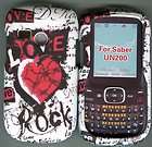 LG Saber UN200 LG200 LG 200 Hard Phone Cover Case Purple Love  