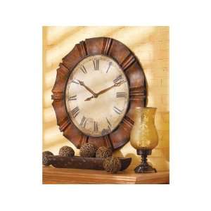  Crimped Frame Wall Clock With Roman Numerals Iron Ld 