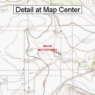   Quadrangle Map   Harriet, Texas (Folded/Waterproof)