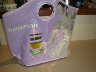 Tupperware Purple Bag Recycle Grocery Travel Beach NEW  