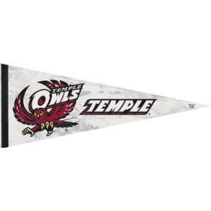 Temple Owls 12x30 Premium Pennant