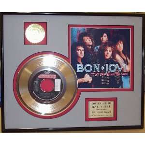 ll Be There For You Framed 24kt Gold Record Art   Great Framed 
