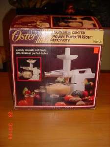 NEW Oster Power Puree N Ricer Accessory Model 960 Kitchen Center 