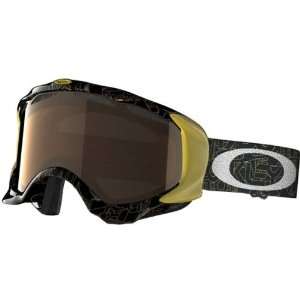   Snowmobile Goggles Eyewear w/ Free B&F Heart Sticker   Gold Iridium