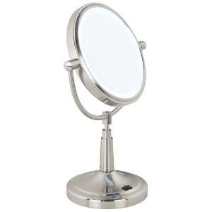   Cordless LED Lighted Pivoting 7 Wide Vanity Mirror