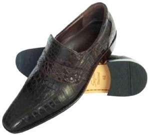   CUSTOM CROCODILE BELLY SKIN LEATHER OXFORDS MENS SHOES BROWN  