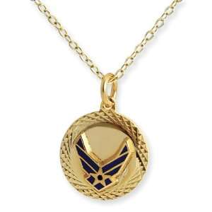 Air Force 22k Gold plated 18 Necklace