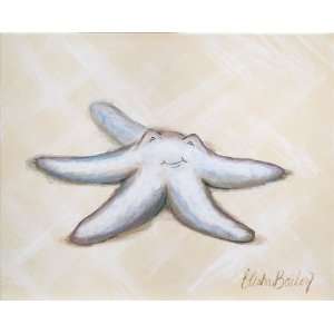 Beach Baby Starfish Canvas Reproduction 