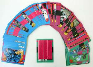 1992 Super Heroes Villians Marvel Impel Complete Trading Cards Set 100 
