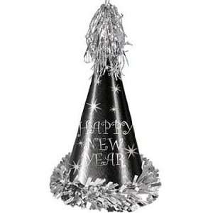  Black and Silver Reflections Party Hat 