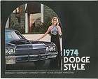 1974 Dodge FL Sales Brochure Charger/Corone​t/Challenger